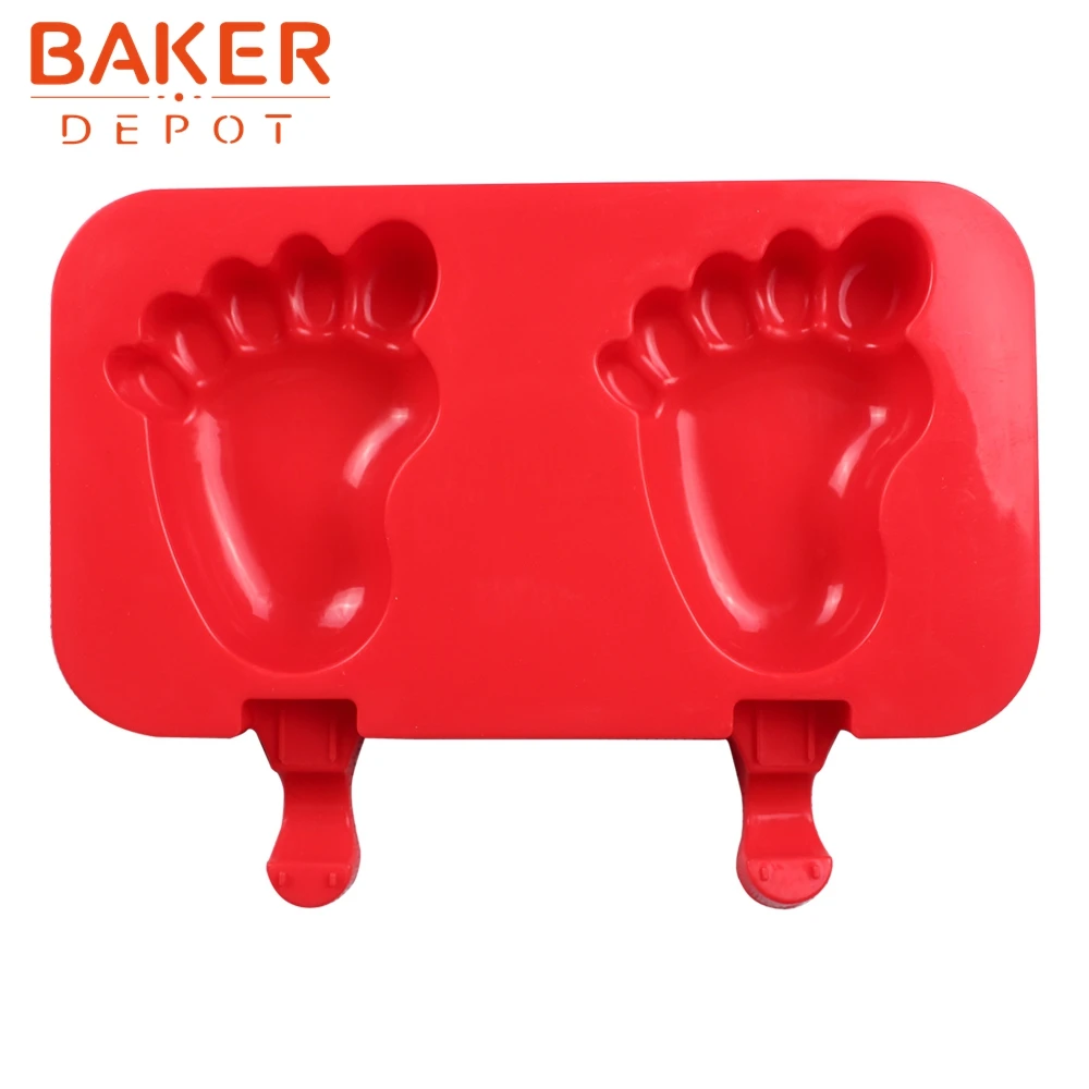 BAKER DEPOT 2 полости силиконовые формы для icecream ice cube DIY Инструменты изготовления