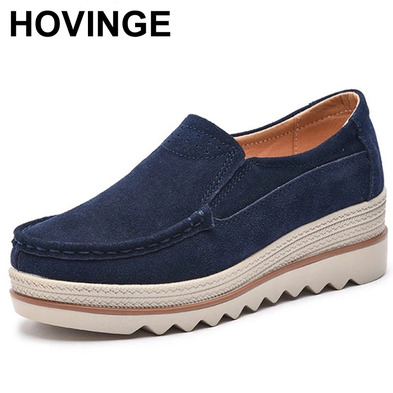 Мокасины HOVINGE женские из натуральной кожи туфли на плоской подошве лоферы без