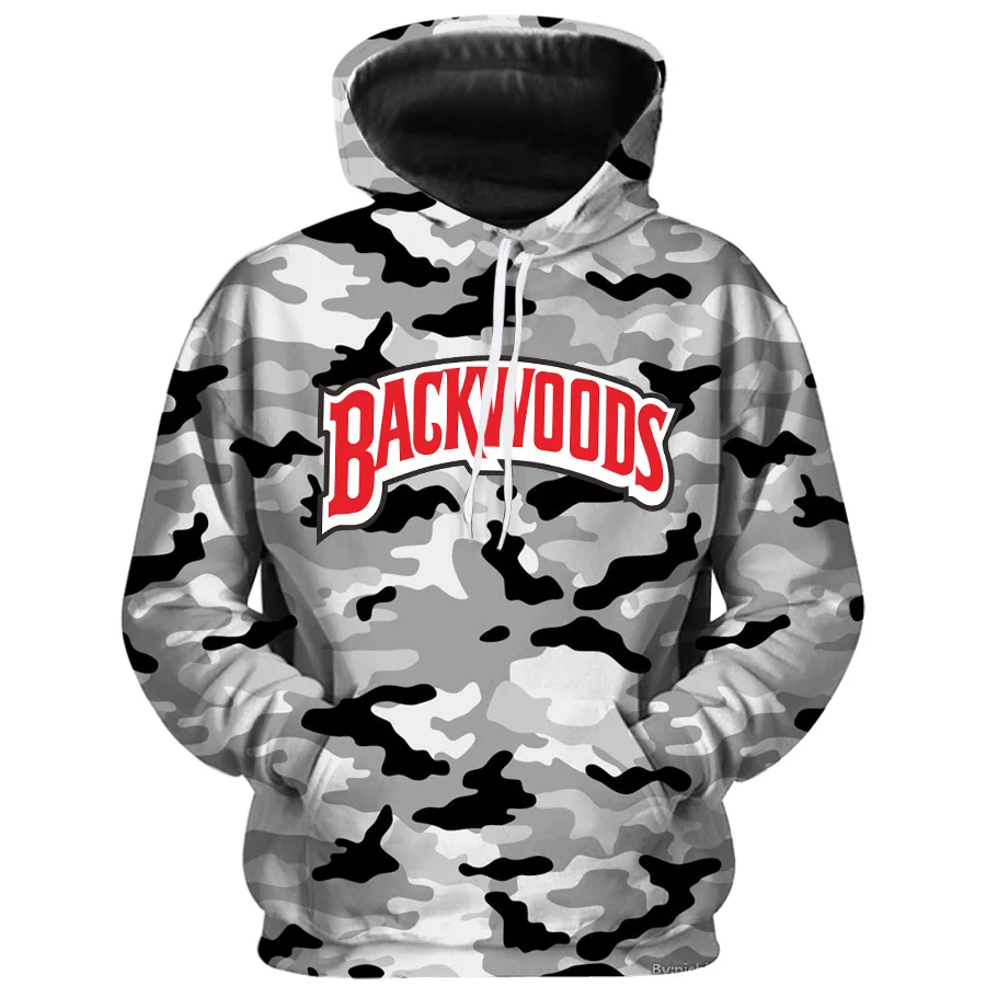 Backwoods камуфляж мед толстовки унисекс мужской свитер забавная еда толстовка размера плюс длинный рукав спортивный костюм