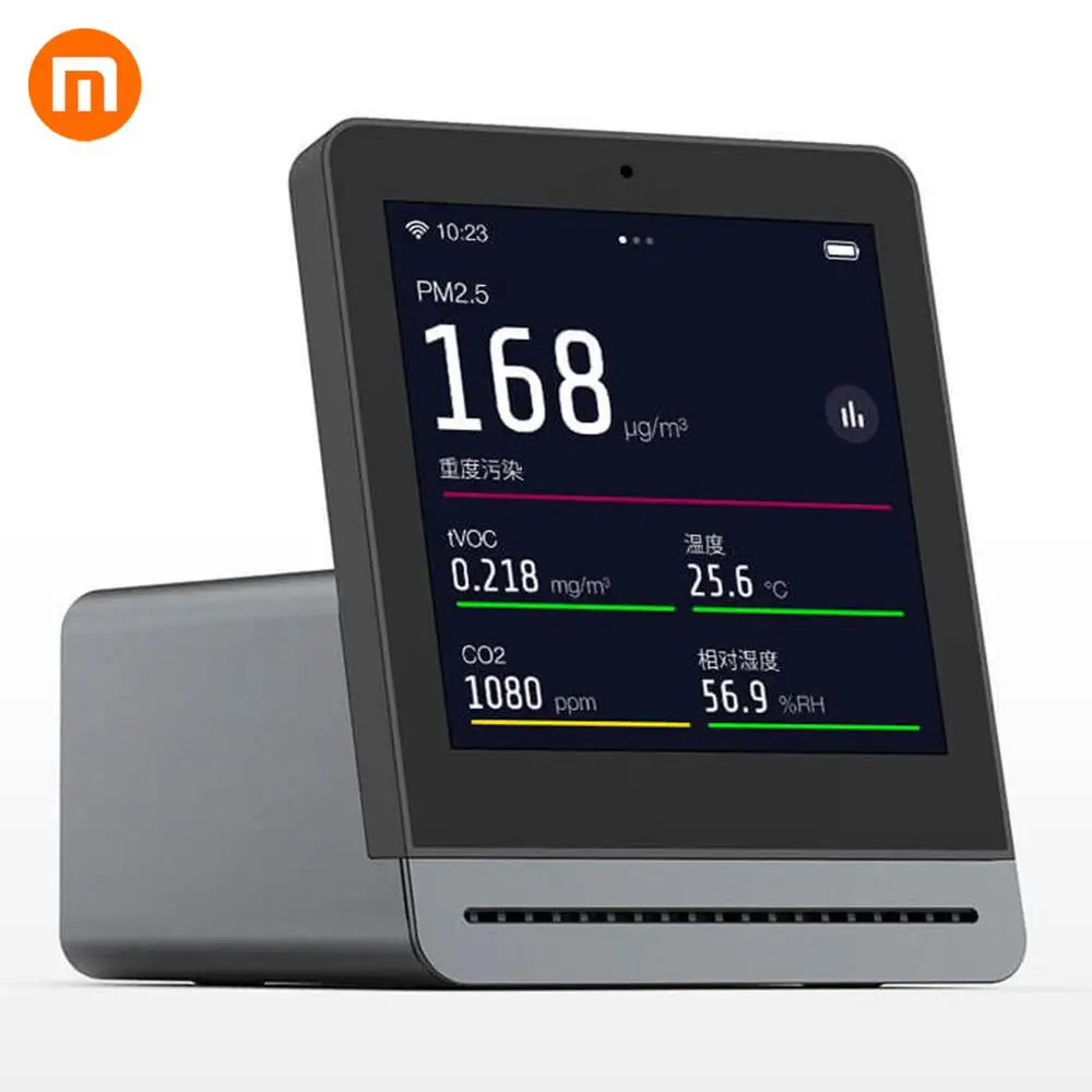 Горячий Xiaomi Mijia ClearGrass детектор воздуха 3,1 retina сенсорный ips экран Мобильная сенсорная работа Крытый Открытый ClearGrass воздушный монитор