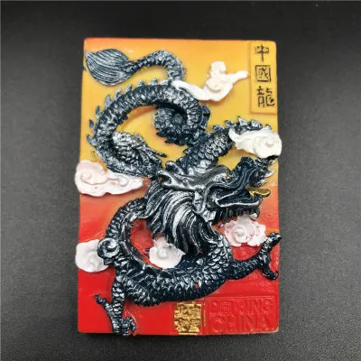 

Creative three-dimensional Chinese Dragon special resin refrigerator stickers