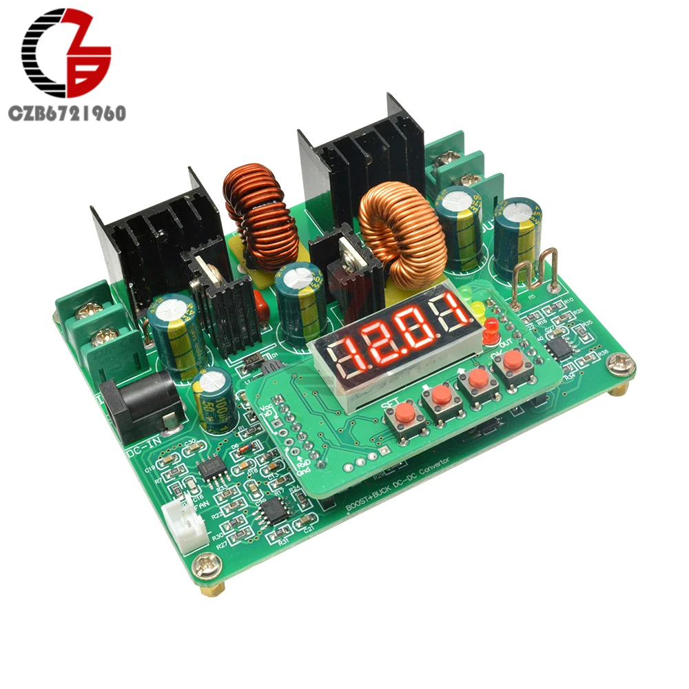 Цифровой светодиодный дисплей DC 38 в 6 А Повышающий Модуль напряжения понижающий