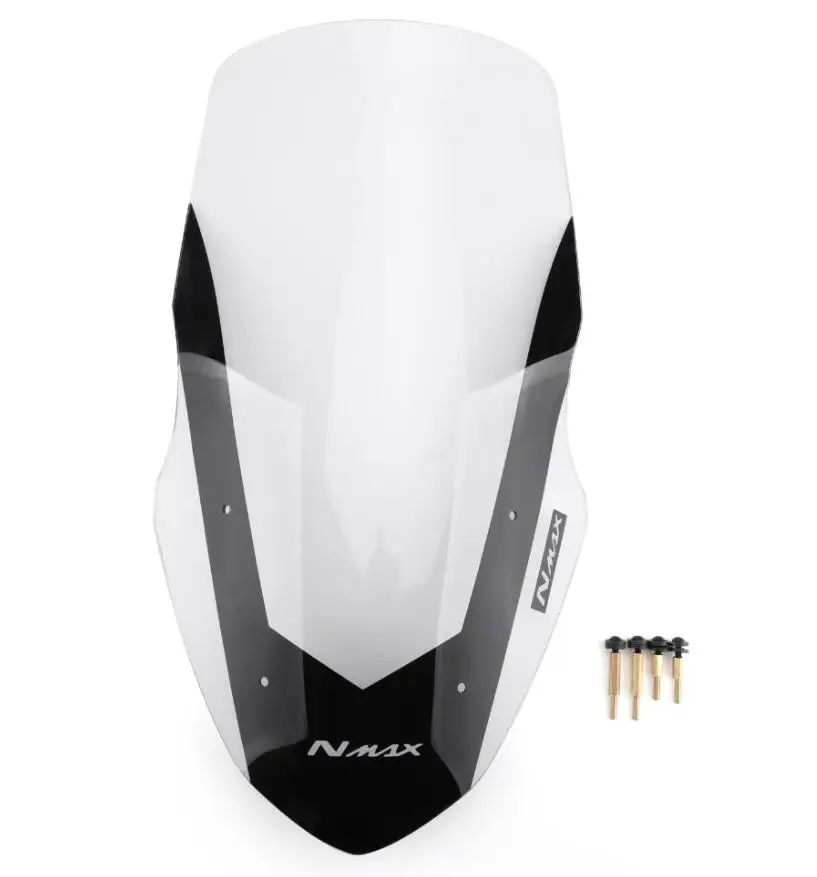Areyourshop мотоцикл ветровое стекло дефлектор ветрового стекла для Yamaha- NMAX155 NMAX 155 ABS пластик двигатель ветер - Цвет: Clear