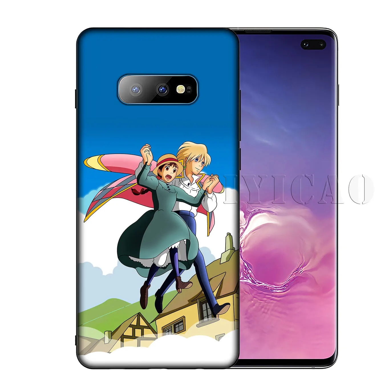 IYICAO Howl's Moving Castle Soft Silicone Phone Case for Samsung Galaxy S20 Ultra S10 Lite S9 S8 Plus S6 S7 Edge S10e Cover |