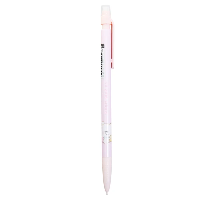 

50pcs/1lot Kawaii Cute Cartoon Bear press Mechanical Pencils School Office Supply Student Stationery Kids Gift Automatic Pencil