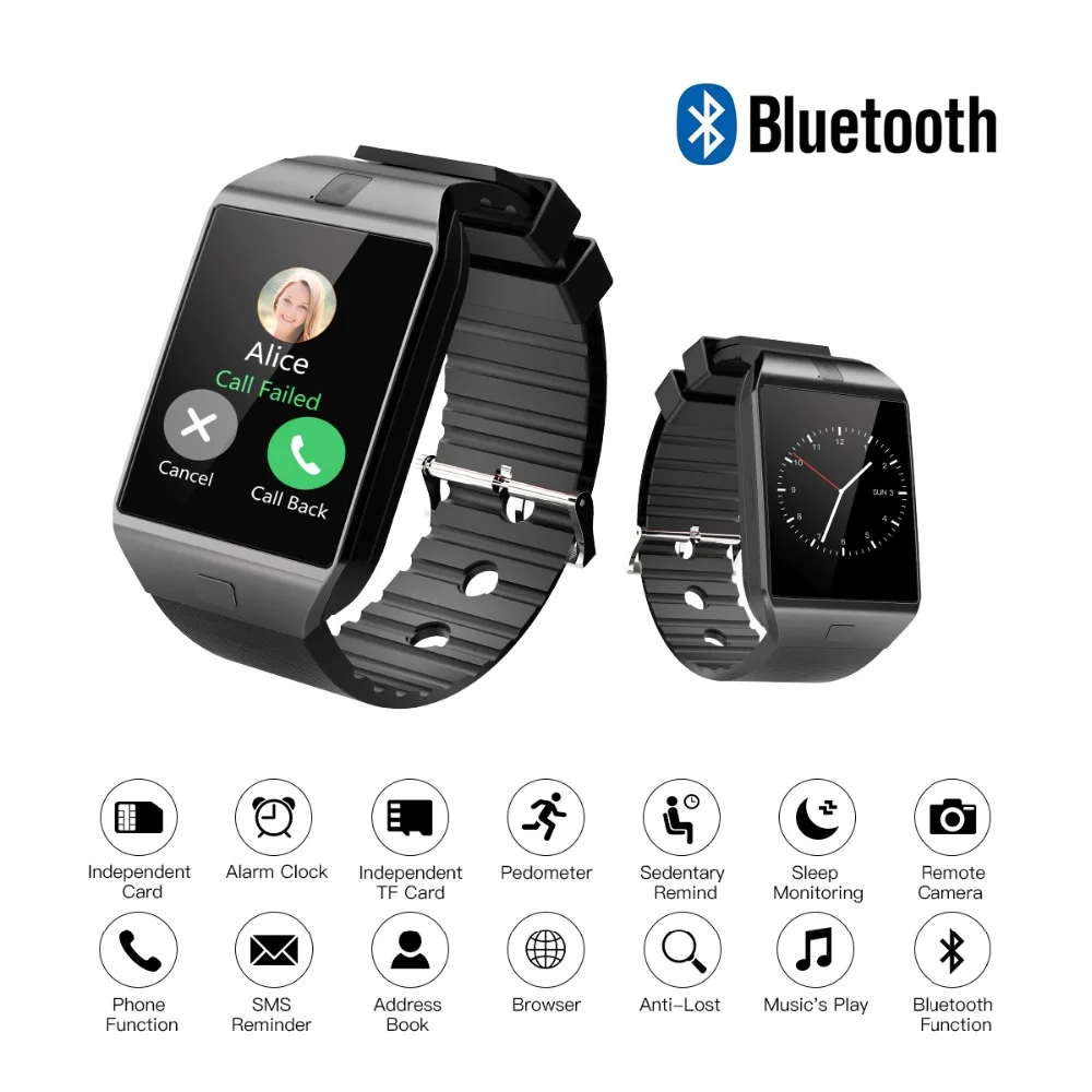 Cawono смарт часы DZ09 Смарт Bluetooth умные SmartWatch детские Relogio мужские телефон TF sim карты