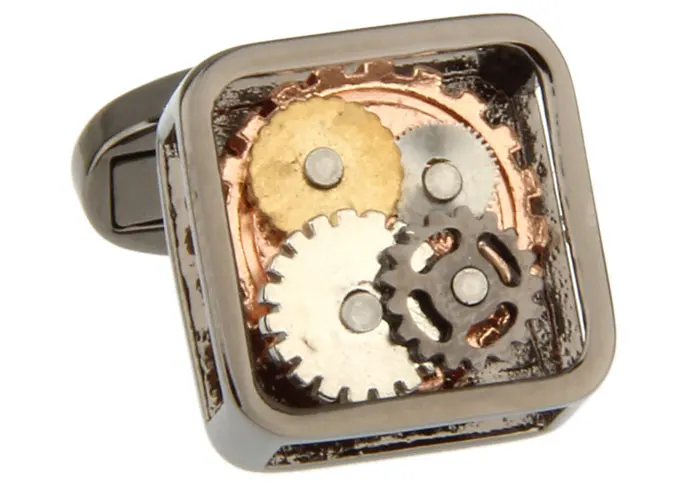 Розница по Заводской Цене мужские запонки латунный материал пистолет черный