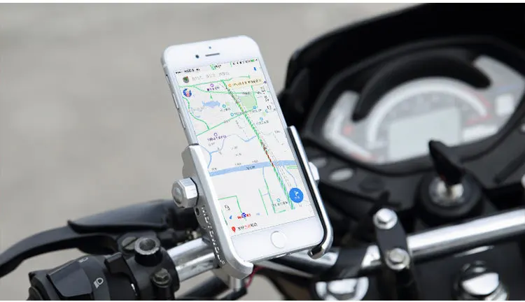 Алюминиевый сплав мотоциклетный держатель для телефона с подставкой для iPhone Универсальное зеркало заднего вида для велосипеда держатель Soporte Celular Moto