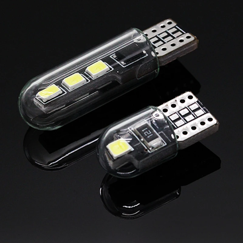 SUNKIA 2 шт./лот T10 2SMD-3030 194 W5W LED COB автомобильный сверхъяркий сигнал габаритная ширина