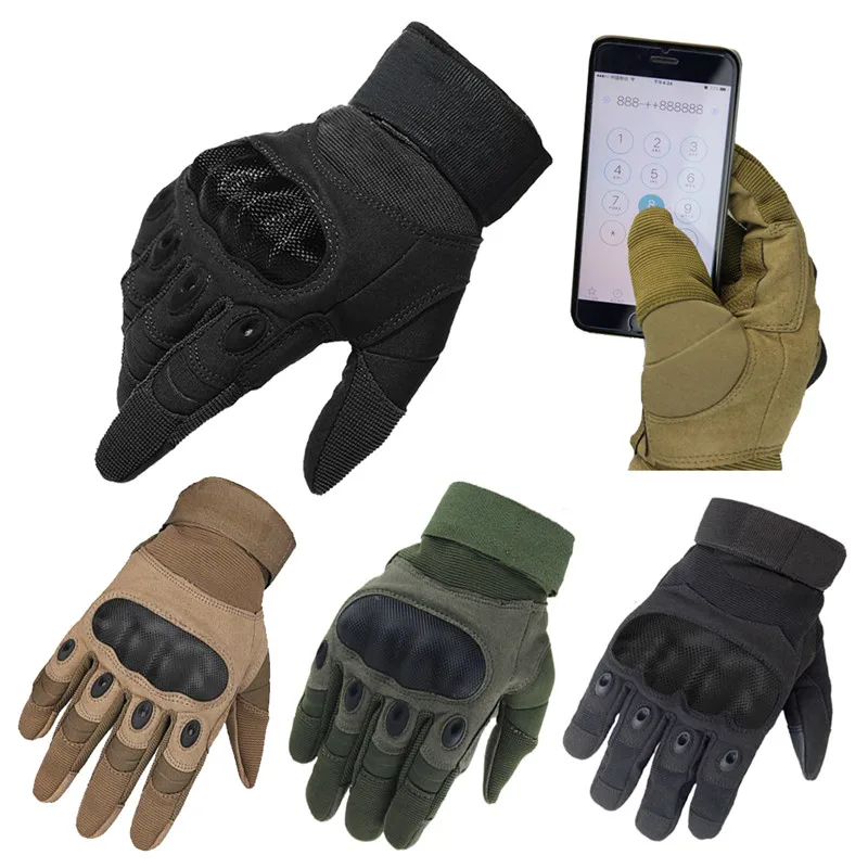 Зимние черные военные тактические наручные перчатки мужские нейлоновые жесткие