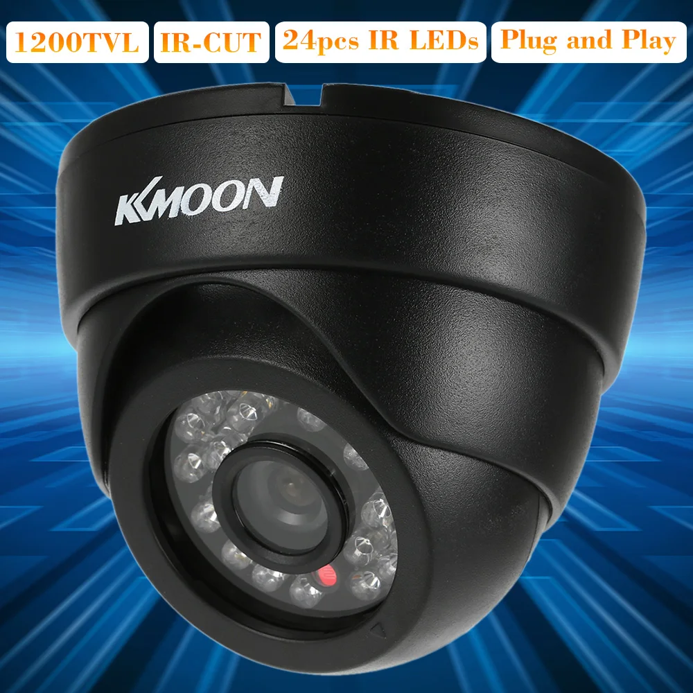 Камера видеонаблюдения KKmoon HD 1200TVL ночного видения для помещений 1/3 дюйма CMOS