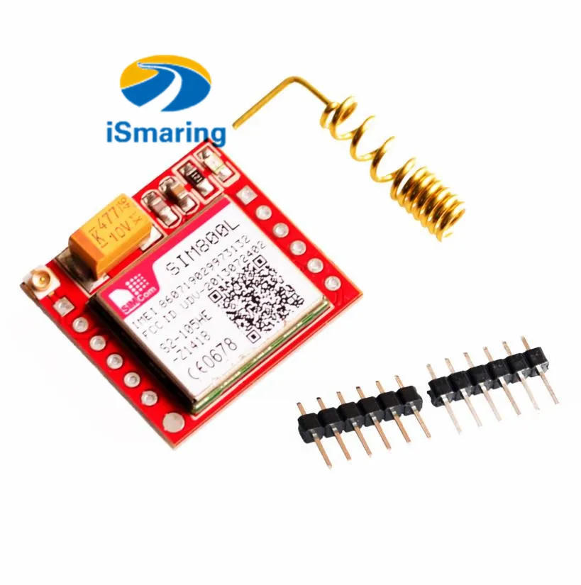 Official iSmaring  Smallest SIM800L GPRS GSM Module Micro SIM Card Core BOard Quad-Band TTL Serial Por  Diy RC Toy Kit Electroin