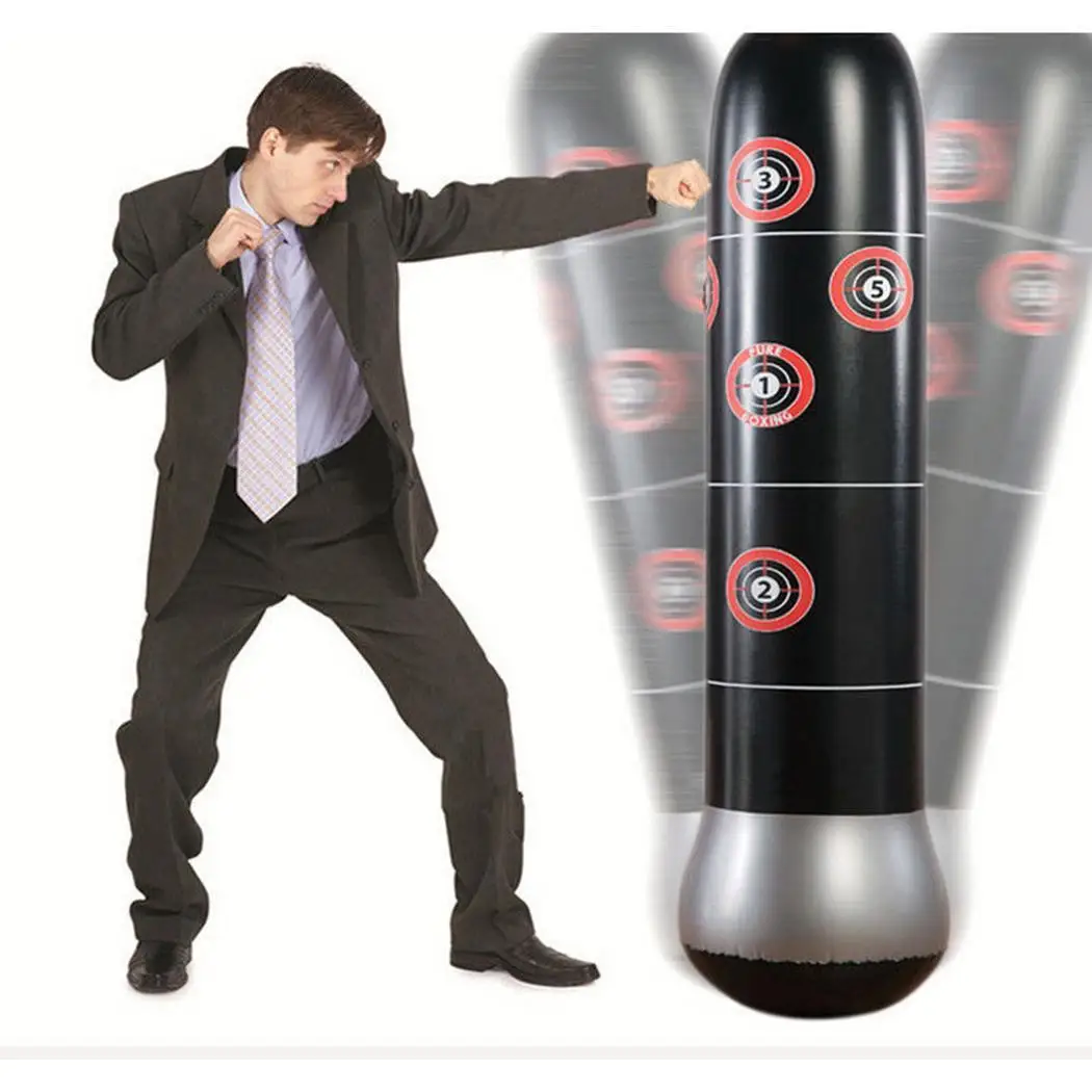Тренировочный фитнес боксерский Пробивной мешок надувной аэрированный песок