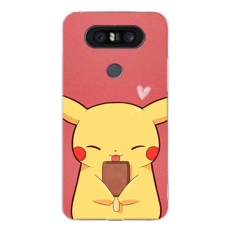 Pikachue с героями Монстры покемона пары Мягкий силиконовый чехол из ТПУ для LG G6 V30 G4 G5
