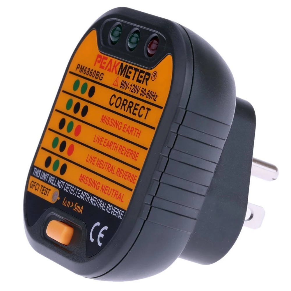 Lixf peakmeter pm6860bg автоматический электрический разъем Тесты er нейтральный Живая