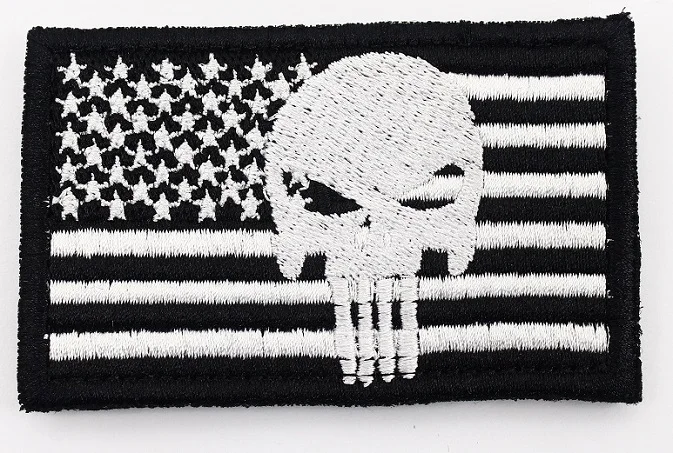 Каратель полиция синяя Жизнь Материя тонкая Голубая линия флаг USMC Сейнт Майкл Ст тактический боевой метки патч Эмблема нашивки - Цвет: D