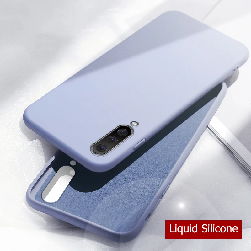 Чехол для Samsung Galaxy A70 жидкий силиконовый ТПУ мягкий чехол J4 J6 A6 Plus 2018 A30 A50 чехлы
