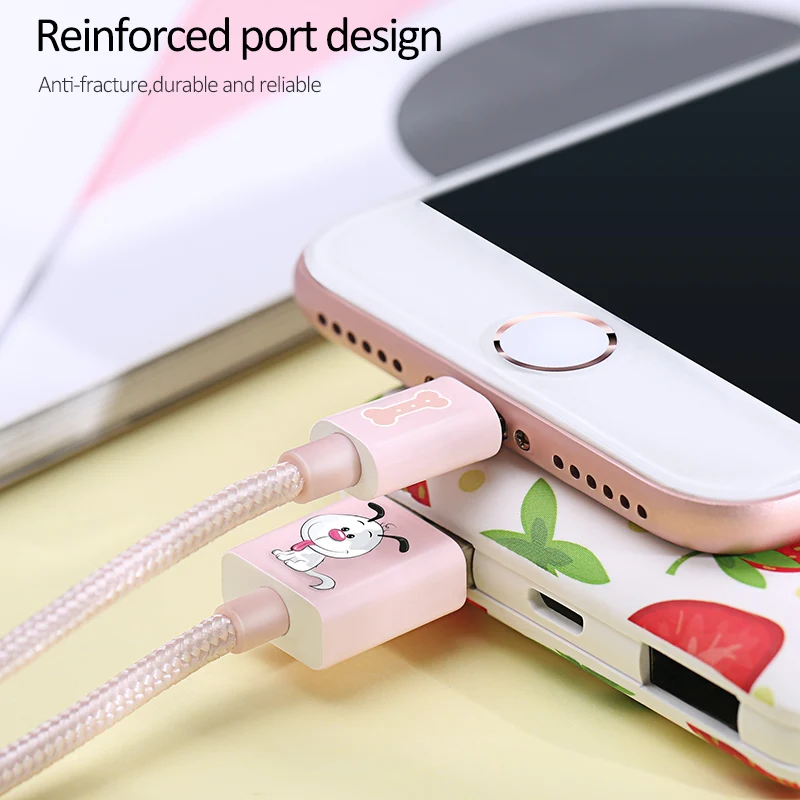 USAMS Cartoon Charger Cable for iPhone cable Data USB cute Animal data sync | Мобильные телефоны и аксессуары