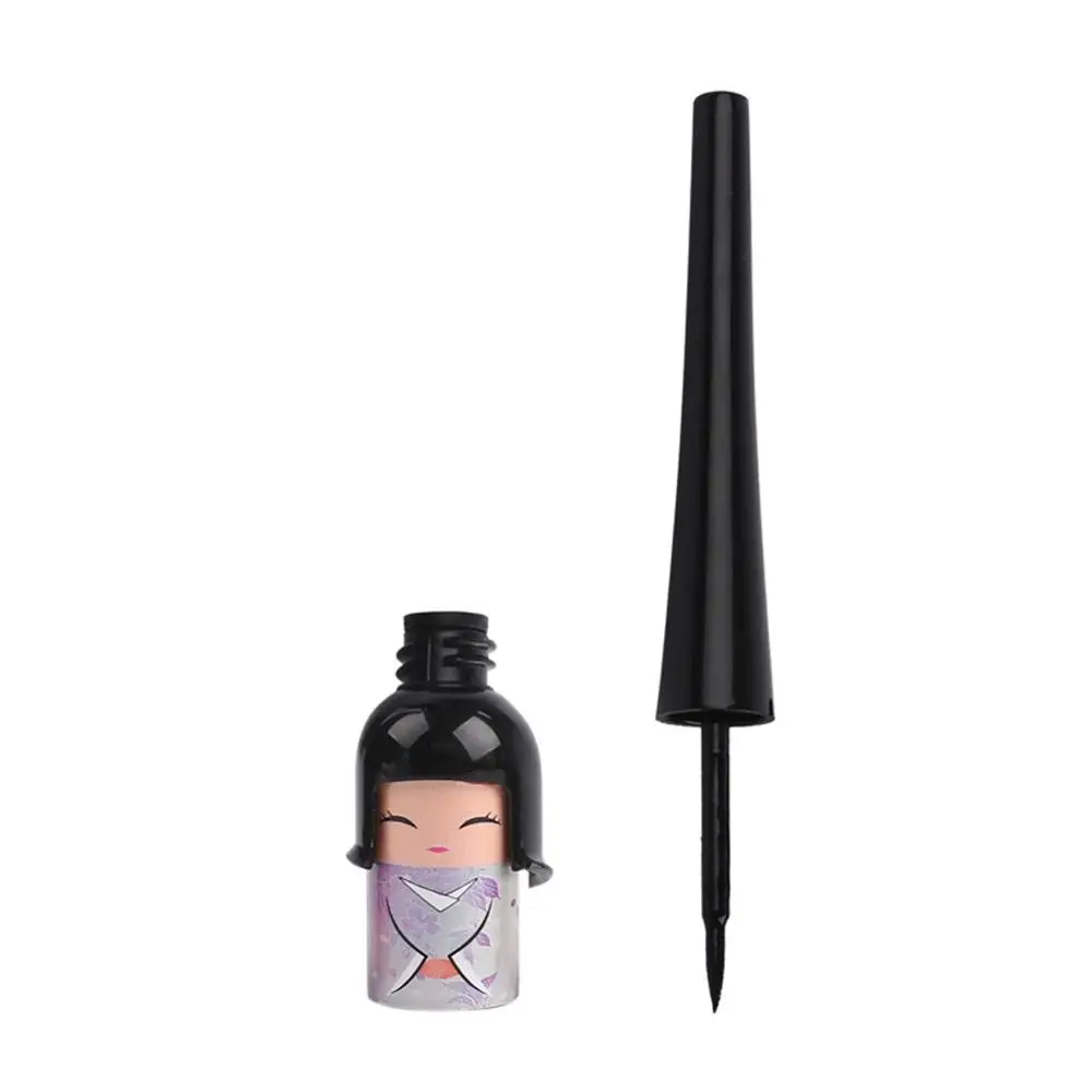 Милая кукла подводка для глаз черная Водостойкая Подводка быстросохнущая не