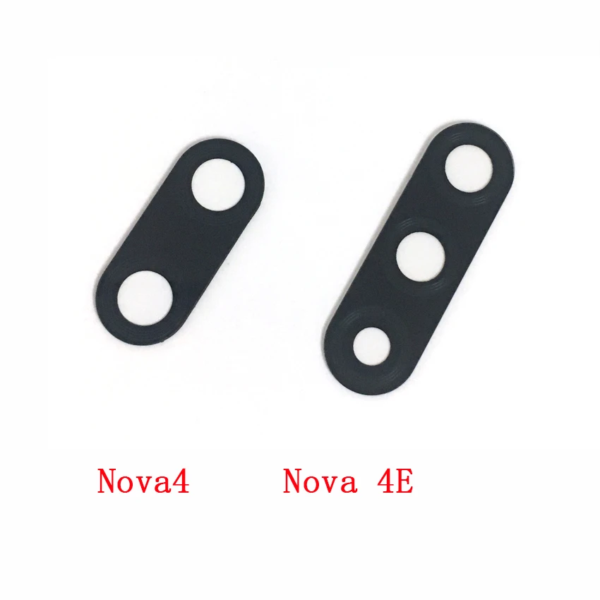 2 шт. Новая Задняя стеклянная крышка объектива камеры для Huawei Nova 4 / 4e с Ahesive
