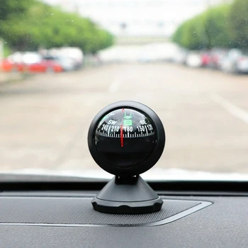 Car Dashboard Mini Compass Auto Navigation Show Direction Guide Ball Automobile Interior Parts Ornaments 1