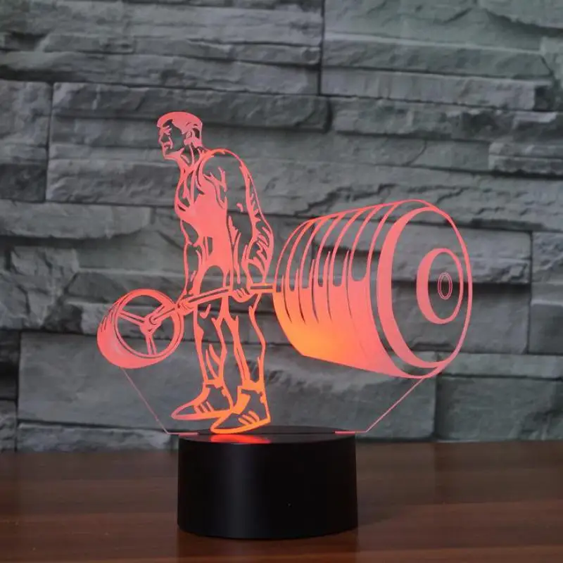 Новинка светодиодный 3d светильник Luminaria De Mesa ночник 7 цветов детский комнатный Usb