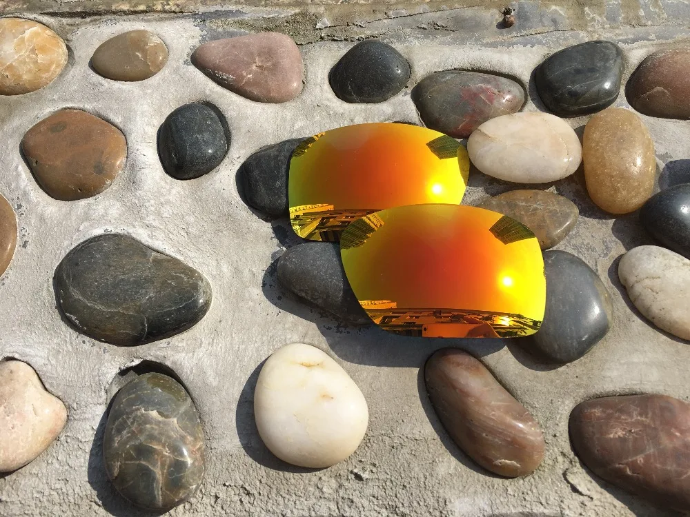 3 Pairs Black &amp 24K Gold Fire Red Polarized Replacement Lenses Lens for Big Taco Sunglasses | Аксессуары для одежды