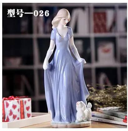 

Modern ceramic jewelry crafts Home Furnishing exquisitely European western female characters living room decoration wedding