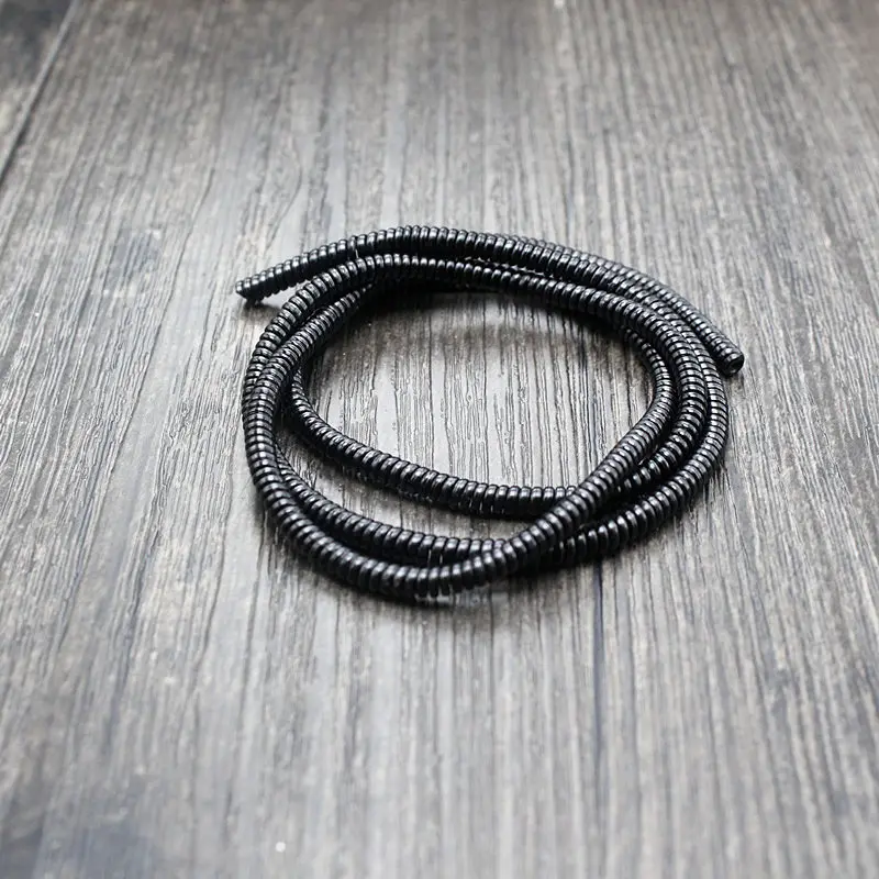 100 шт./лот 60 м однотонный тпу спиральный USB кабель для зарядки протектор шнура