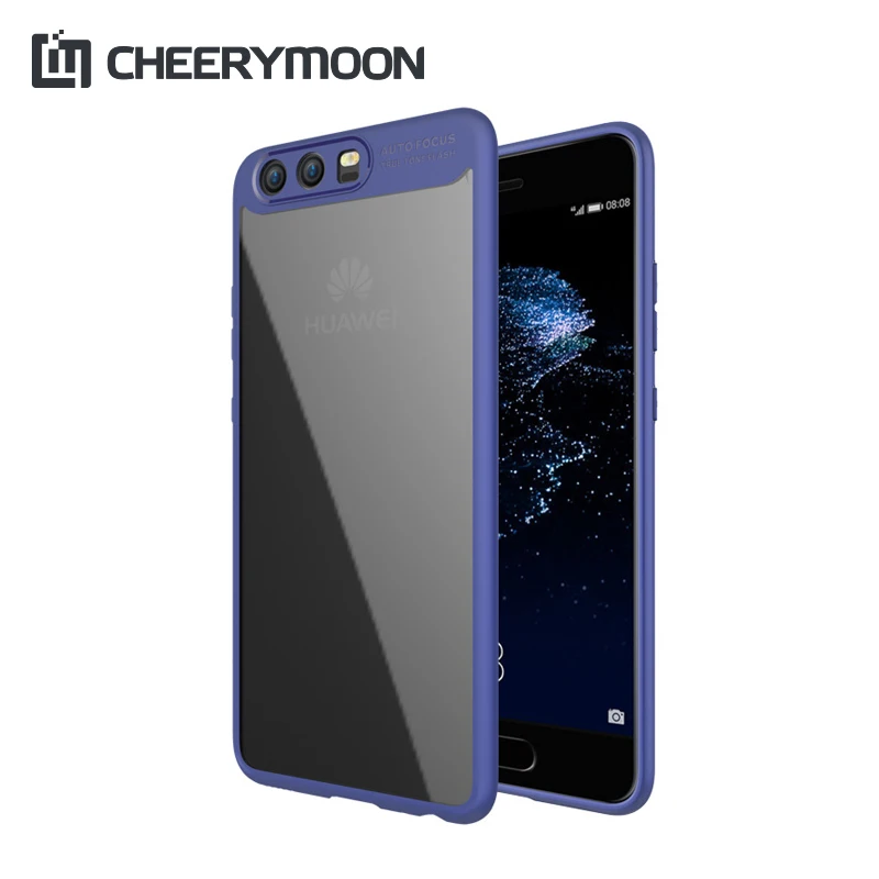 Cheerymoon Мода Полный акриловый прозрачный для Huawei P10 ТПУ силиконовый чехол