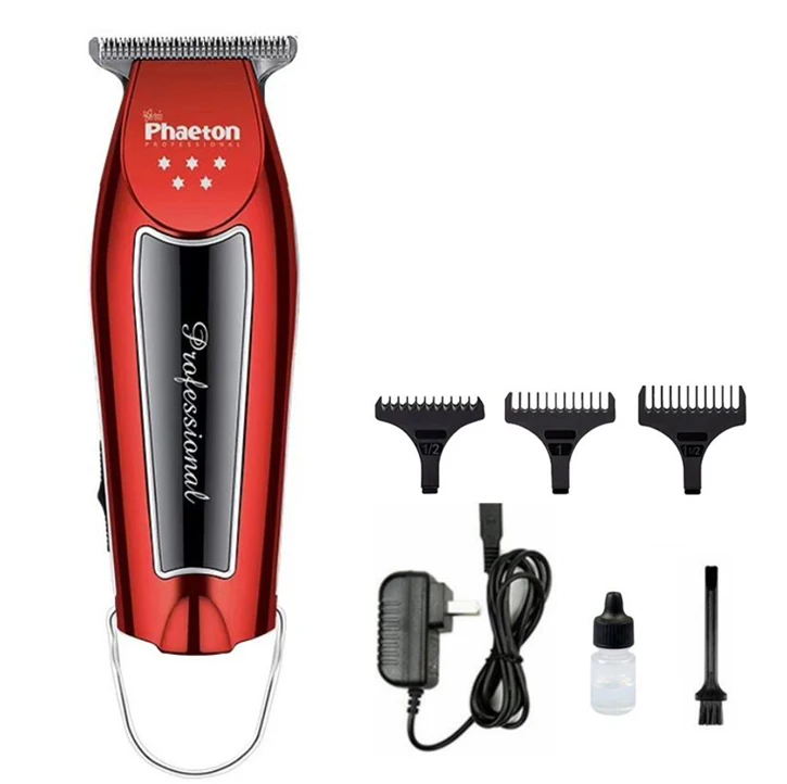 red standard 100-240V Hair Trimmer professional Hair Clipper Beard Trimmer Men's Hair Cutter Barber haircut machine 0.1mm Cutting 15W - Цвет: red standard