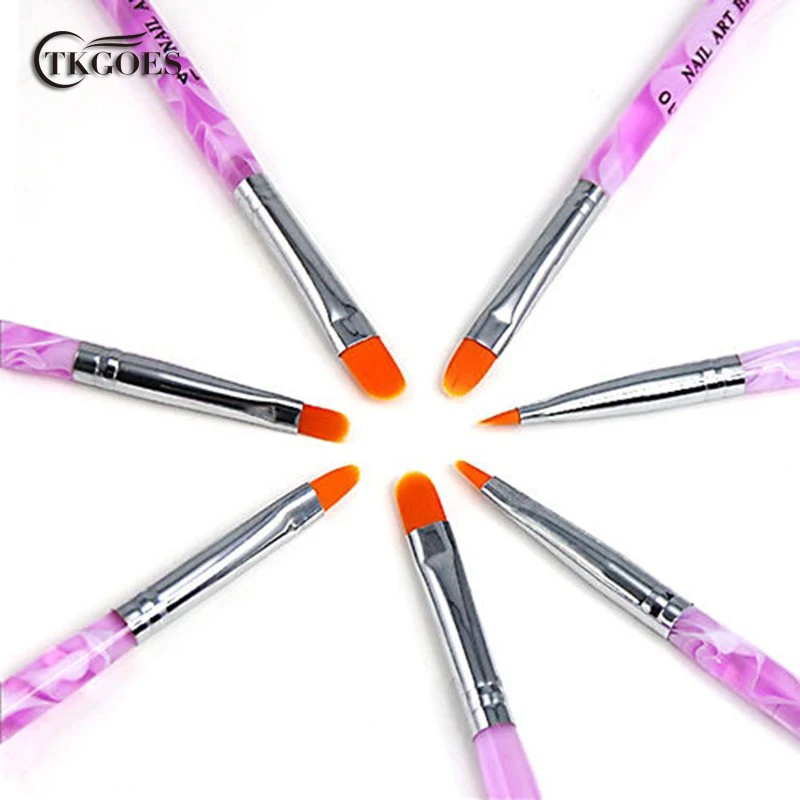 TKGOES 7 шт. в 1 новая акриловая Фотографическая ручка для рисования|painting brush pen|nail art
