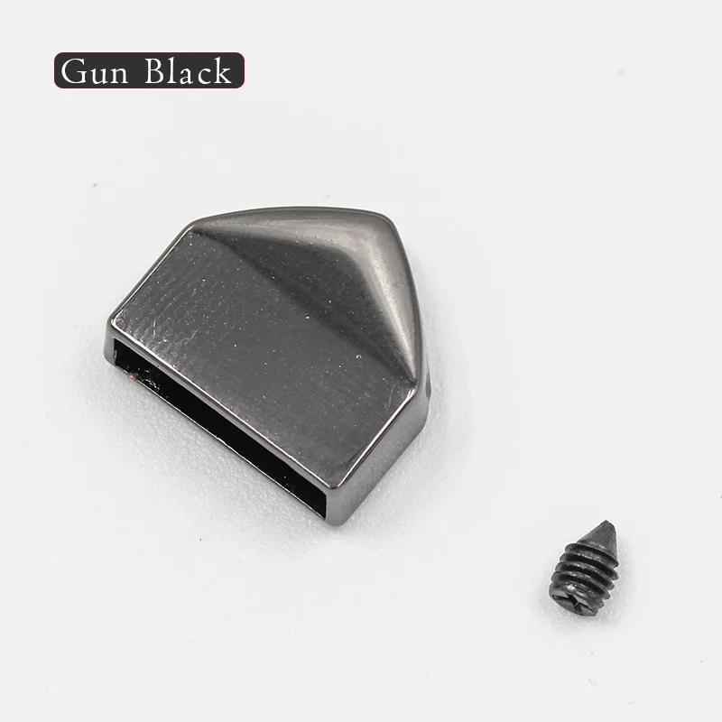 gun metal triangle 5 шт. DIY ремесло Металлические молнии винты вилки замок зажимы Сумка хвост стопор закрытие ремонт портной инструменты для одежды кошелек аксессуар для шитья - Цвет: gun metal triangle