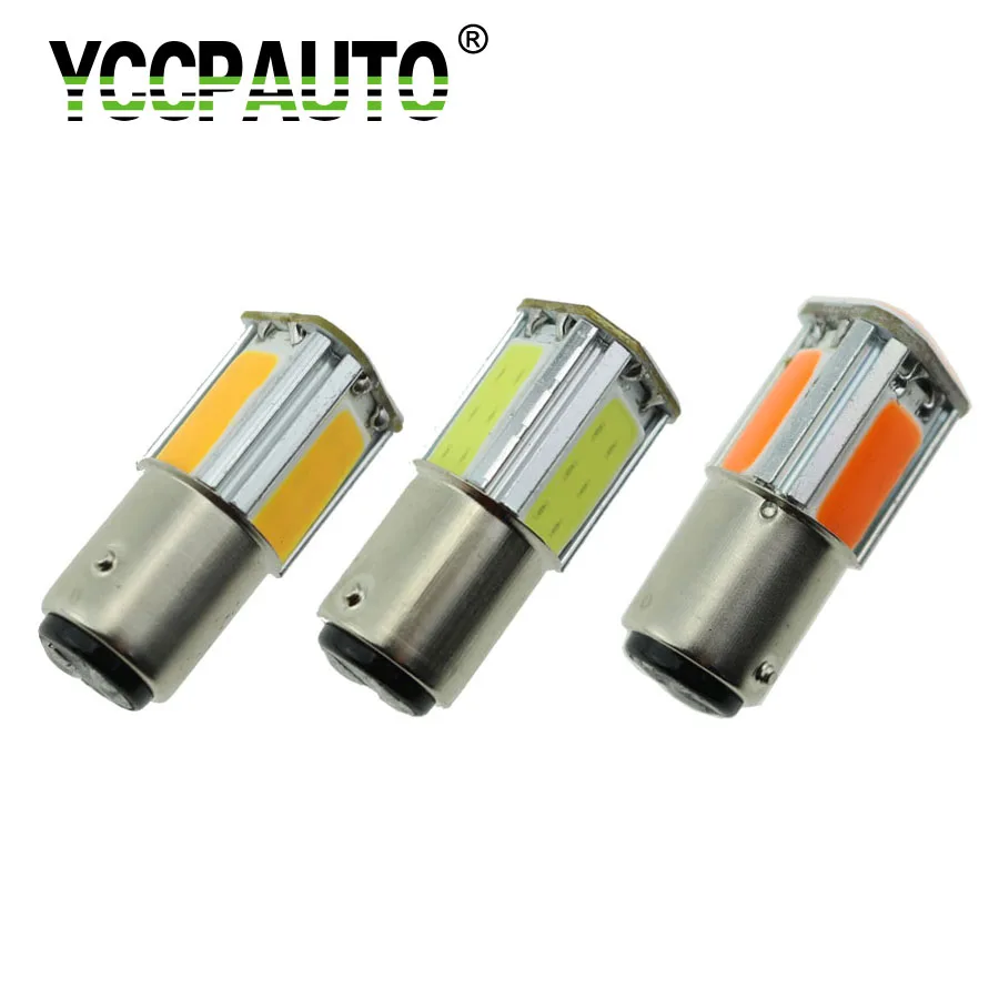 YCCPAUTO 1 шт. 1157 BAY15D P21/5 Вт светодиодный автомобильная лампа стоп-сигнала лампы
