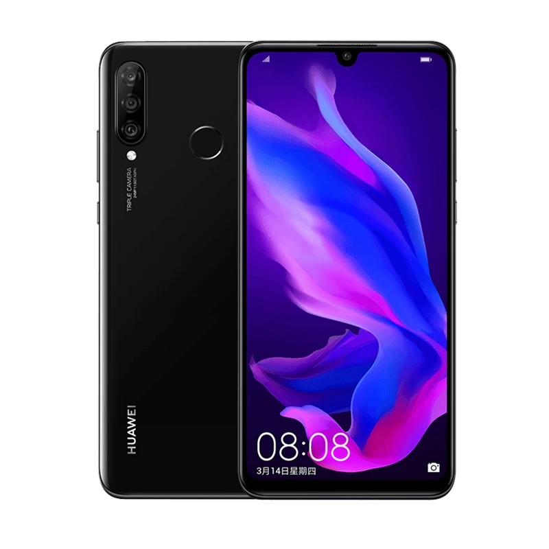 Huawei nova 4e not p30 lite мобильный телефон 6 15 дюймов 3 тыловая камера Кирин 710 четыре ядра