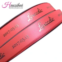 haosihui 10mm 75mm custom print metallic festival decoration personalized ribbon wedding favors and gifts packaging 100 yardlot
