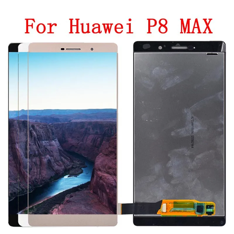 Для huawei P8 Max lcd дисплей кодирующий преобразователь сенсорного экрана в сборе DAV-703L DAV-713L Замена 1920x1080 для 6," huawei P8 MAX lcd