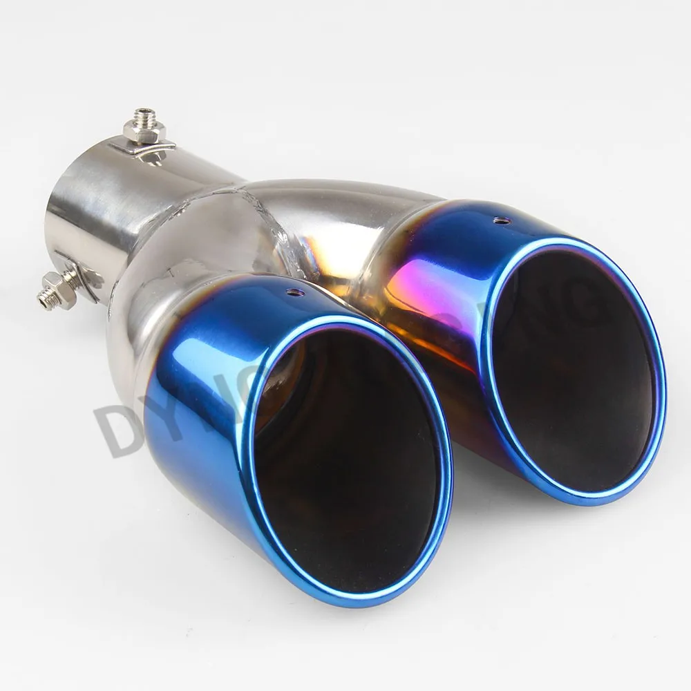 Наконечник глушителя выхлопной трубы из нержавеющей стали от 1 до 2 двойной