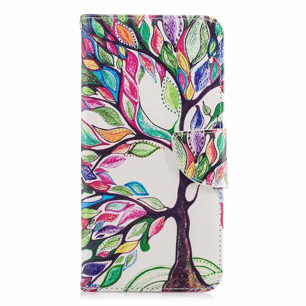 Colorful Tree Чехол-книжка с бумажником для Honor 7 S DUA-LX2 DUA-L22 чехол 5,45 ''из искусственной кожи Fundas для huawei Honor 7 S 7 S Honor7S чехол B116 - Цвет: Colorful Tree