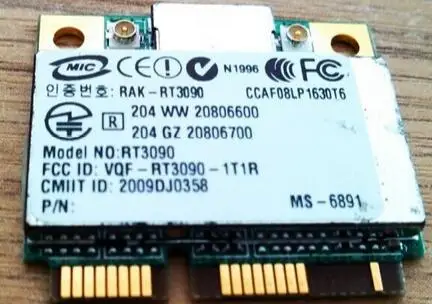 Стандартный Wi Fi кард AzureWave AW NE762H RT3090 RT3090L 150 Мбит/с мини PCI Express Wlan Беспроводной