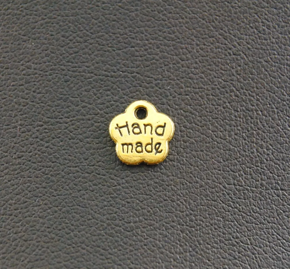 100 шт. металлические мини-подвески ручной работы в виде цветов для изготовления