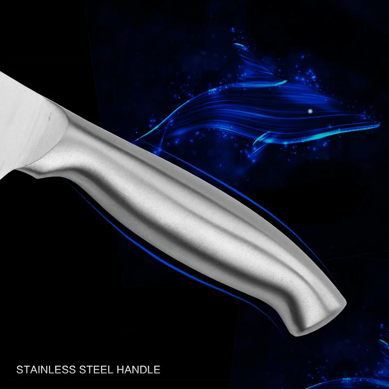 Полный набор кухонных ножей из нержавеющей стали 7 шт. Многофункциональные ножи