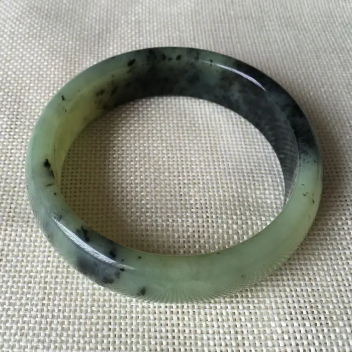 60 мм сертифицированный класс китайский зеленый сю джейд самоцветы браслет 6120 А