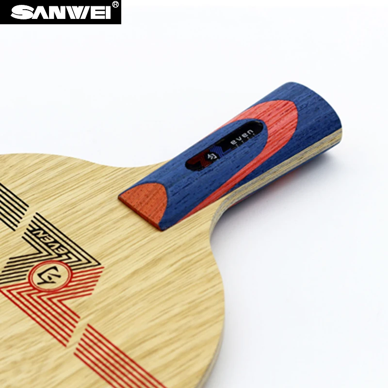 Лезвие для настольного тенниса Sanwei WHITE EVEN (BY 1091) 10 + 9 мягких карбоновых 40 +) ракетки