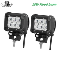 co light 12 volt led day light 18w 4inch 4 spot flood beam for 4x4 offroad lada uaz boat tractor truck 4x4 suv atv car styling