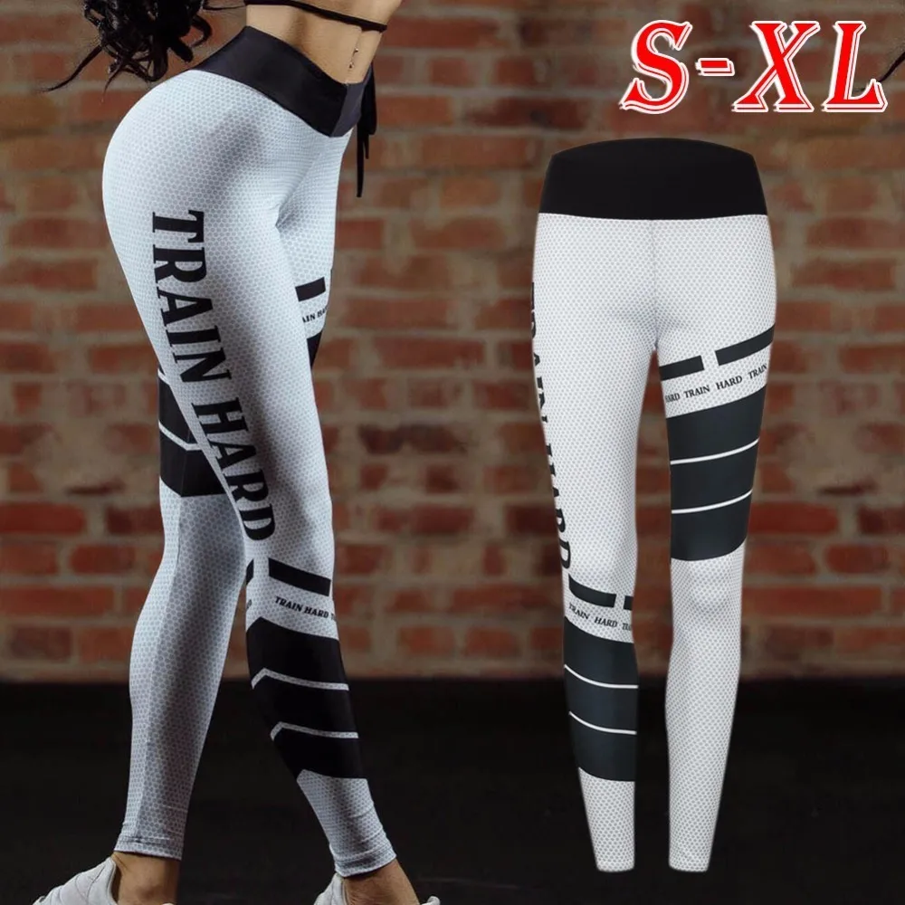 Женские Штаны Для Йоги эластичные спортивные Леггинсы для фитнеса обтягивающие