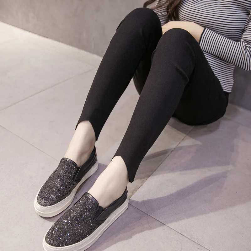 Для будующих мам однотонные Цвет с высокой талией эластичные живота защиты брюки