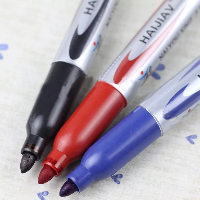 Оптовая продажа 20 шт./лот Большой размер Черный Перманентный черный маркер