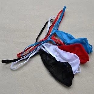 Новые мужские сексуальные сетчатые стринги с Т образным ремешком трусы для геев