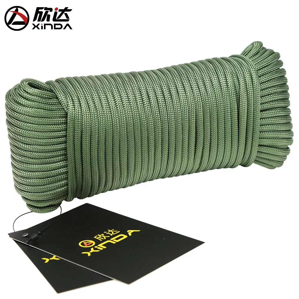 Xinda catch 9 core umbrella rope climbing rescue outdoor auxiliary equipment safety drop 31/ 50 meters | Спорт и развлечения